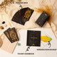 78 Tarot Cards With Guide Book, Black Tarot Deck Gift Set With Tarot Cloth, Chakra Stones And More, Tarot Cards Deck Fortune Telling Game Craft Cardboard For Beginners And Expert Readers