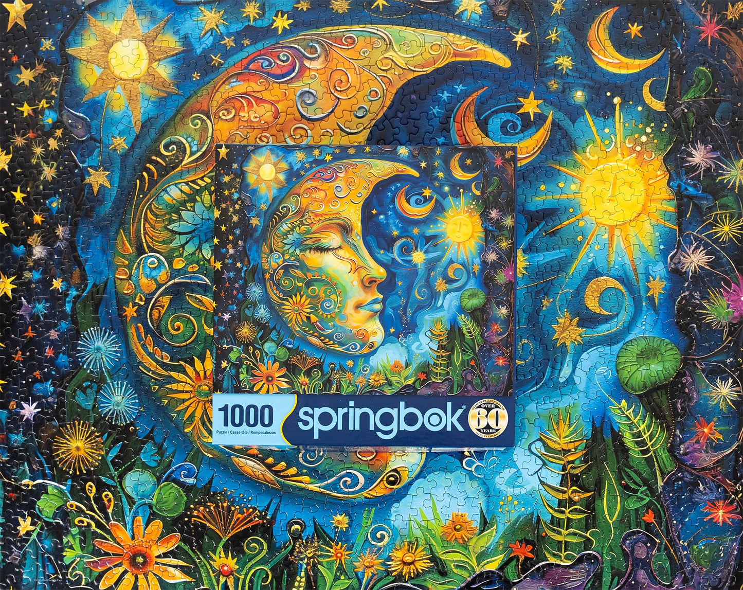Springbok'S Blue Moon 1000 Piece Puzzle For Adults By Artist Claudia Mckinney Is A Fun And Vivid Image To Challenge You