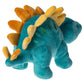 Mary Meyer Stuffed Animal Smootheez Pillow-Soft Toy, 10-Inch Blue Stegosaurus Dinosaur, Soft Polyester Material, Model 54403