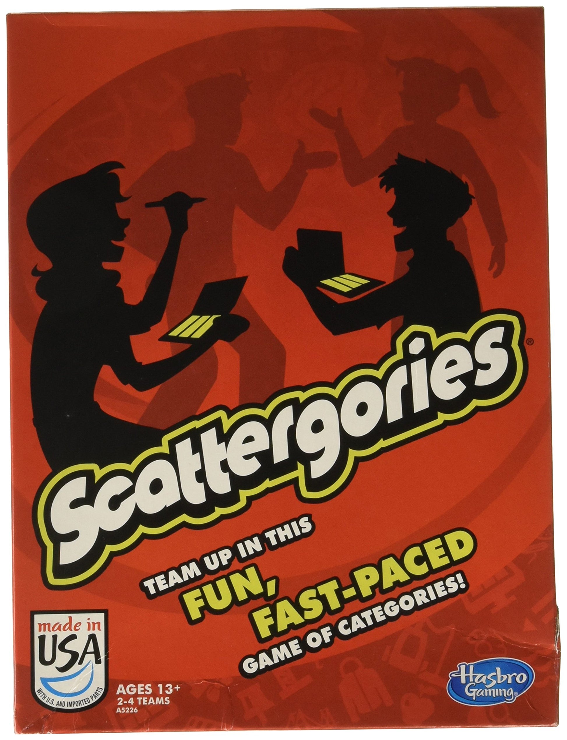 Hasbro Scattergories Board Game, Model Number A5226, Ages 13+
