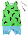Xianhsuxo Halloween Costume For Toddler Kids Baby Caveman Costume Cosplay Outfit For Girls Boys (Girls, 4-5T)