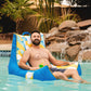 Big Joe Captain'S Float No Inflation Needed Pool Lounger With Drink Holder, Paintbrush Yellow Double Sided Mesh, Quick Draining Fabric, 3 Feet
