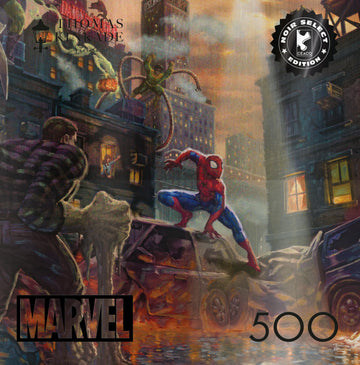 Ceaco 500 Piece Jigsaw Puzzle - Spider-Man vs. The Sinister Six - 21.25 x 15 in - Paper Material - Perfect for Game Nights
