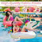 JAMBO Unicorn and Flamingo Pool Floats- 2 Pack with 2 Drink Holders  Large Flamingo Tube Float  Huge Unicorn Floating Tube  Giant Pool Float Set  Pool Floats mature-themed & Teens  Inflatable Pool Toys