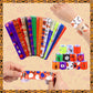 JUNEBRUSHS 56 PCS Halloween Slap Bracelets Halloween Party Favors Snap Bracelets Bulk Halloween Toys for Kids Girls Boys Birthda