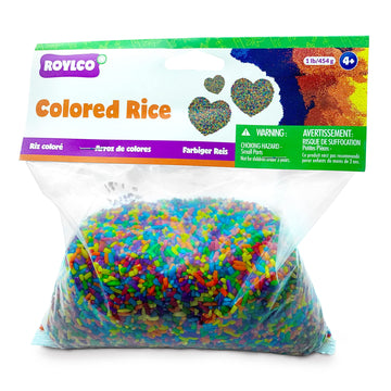 Roylco Colored Rice, 1 Lb. Box