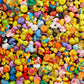 Valenlyra 200 Pack Rubber Duck For Jeeps Ducking - 2' Bulk Floater Duck For Kids - Baby Bath Toy Assortment - Party Favors, Birthdays, Bath Time, And More (100 Varieties)