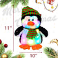 Cuteoy Penguin Led Stuffed Animal Light-Up Plush Birthday Christmas Plushies Toy Gifts For Kids Toddler Girls, 11'