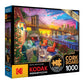 Roseart - Kodak Premium Cork - Manhattan Balcony Sunset - 1000 Piece Jigsaw Puzzle For Adults