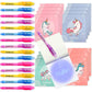 Bonnyco Invisible Ink Pen And Notebook Pack Of 16 Unicorn Party Favors For Kids | Spy Pen Unicorn Birthday Party Supplies, Prizes For Kids | Magic Pen Prizes For Students