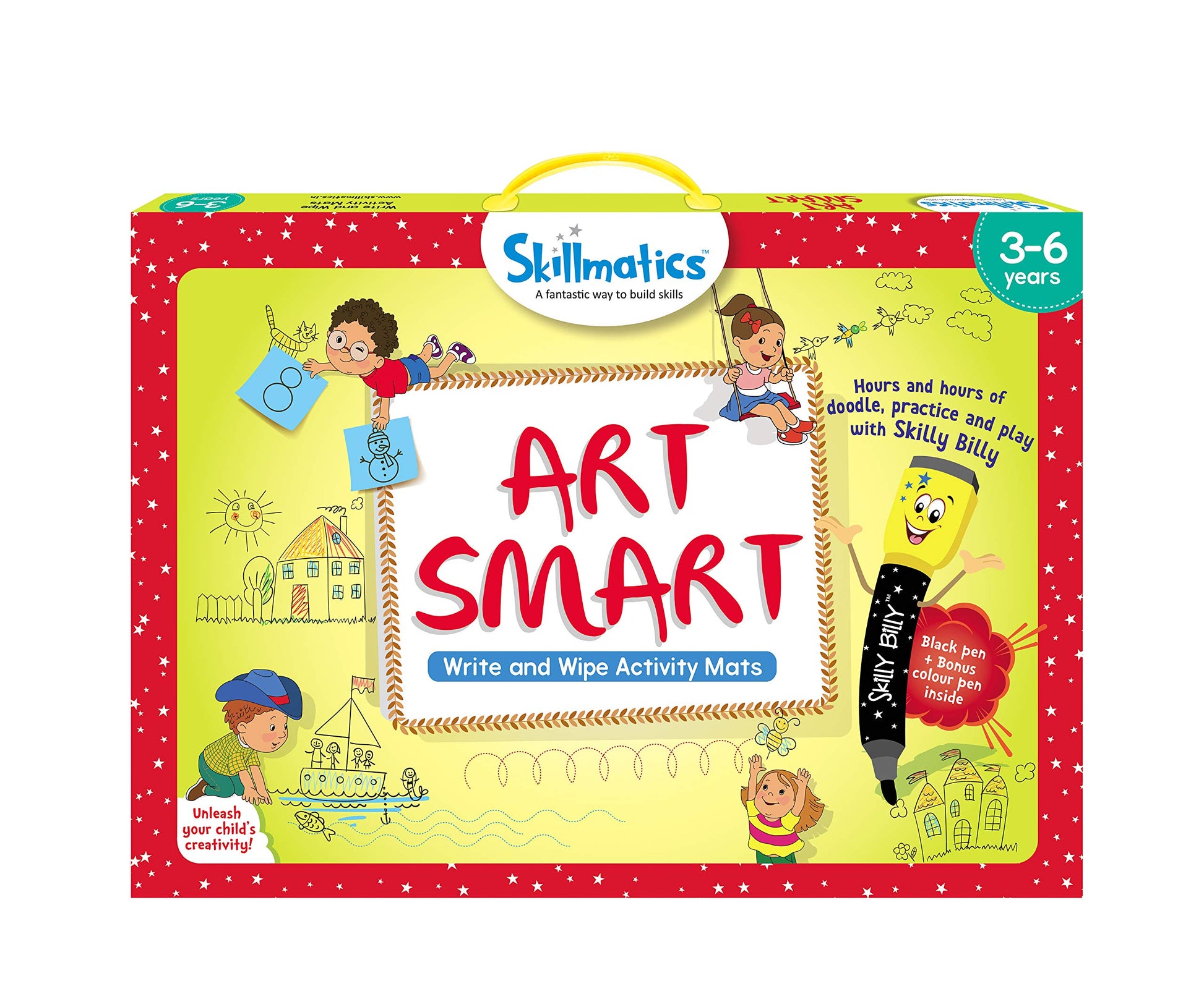 Skillmatics Art Smart (36 Years)/ Reusable Activity Mats/ Educational Game With 2 Marker Pens/ Gifts For Kids