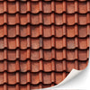 Texturkontor 3 Sheets Self-Adhesive Roof Tiles And Shingles For Dollhouses Scale 1:12 (Roof Tiles Clay 1)