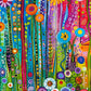 Cross & Glory - Daisy Streets and Rainbow Skies - 1000 Piece Jigsaw Puzzle for Adults | Abstract Cityscape Puzzle | Challenging