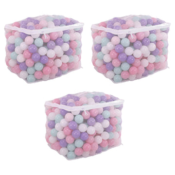 Balancefrom 2.3-Inch Phthalate Free Bpa Free Non-Toxic Crush Proof Play Balls Pit Balls- 6 Bright Colors In Reusable And Durable Storage Mesh Bag With Zipper