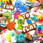 FORLINX Fidget Toys Bulk - 1000 Pcs Multi-colored Foam Party Favors for Kids, Birthday Gifts, Goodie Bags, Classroom Prizes