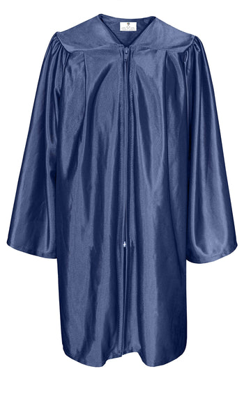 Gradplaza Shiny Choir Robe Kindergarten Preschool Graduation Gown Shiny Graduation Gown For Kids Navy Size 36