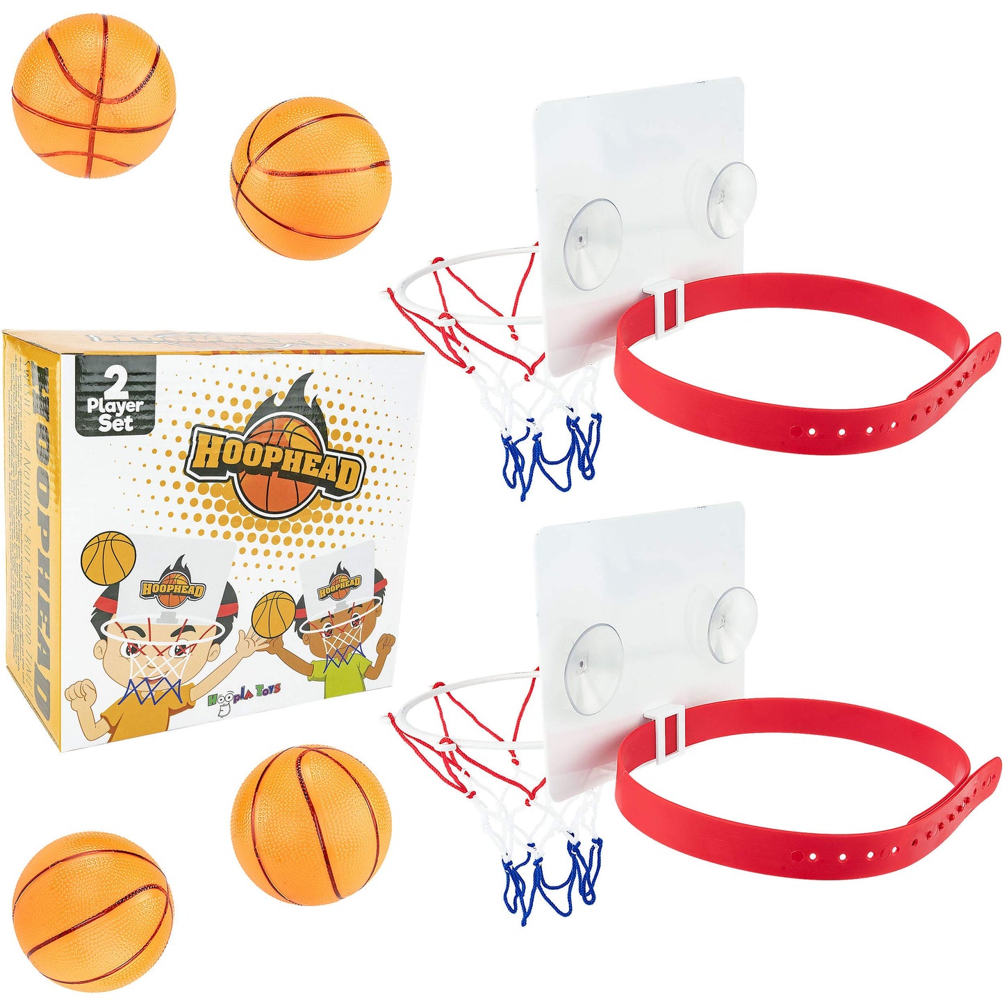 Hoopla Toys Hoophead Head Basketball Game Set Fun Sports Contest For Kids