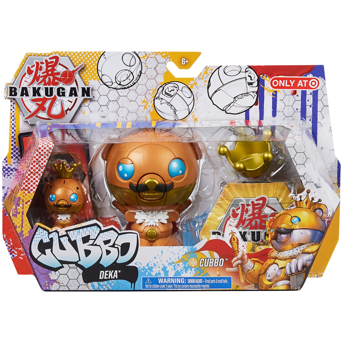 Bakugan  Cubbo Deka Pack with limited availability Jumbo King Cubbo and Core Cubbo  Geogan Rising Transforming Collectible Action Figures  Toys for Kids Boys Ages 6 and Up