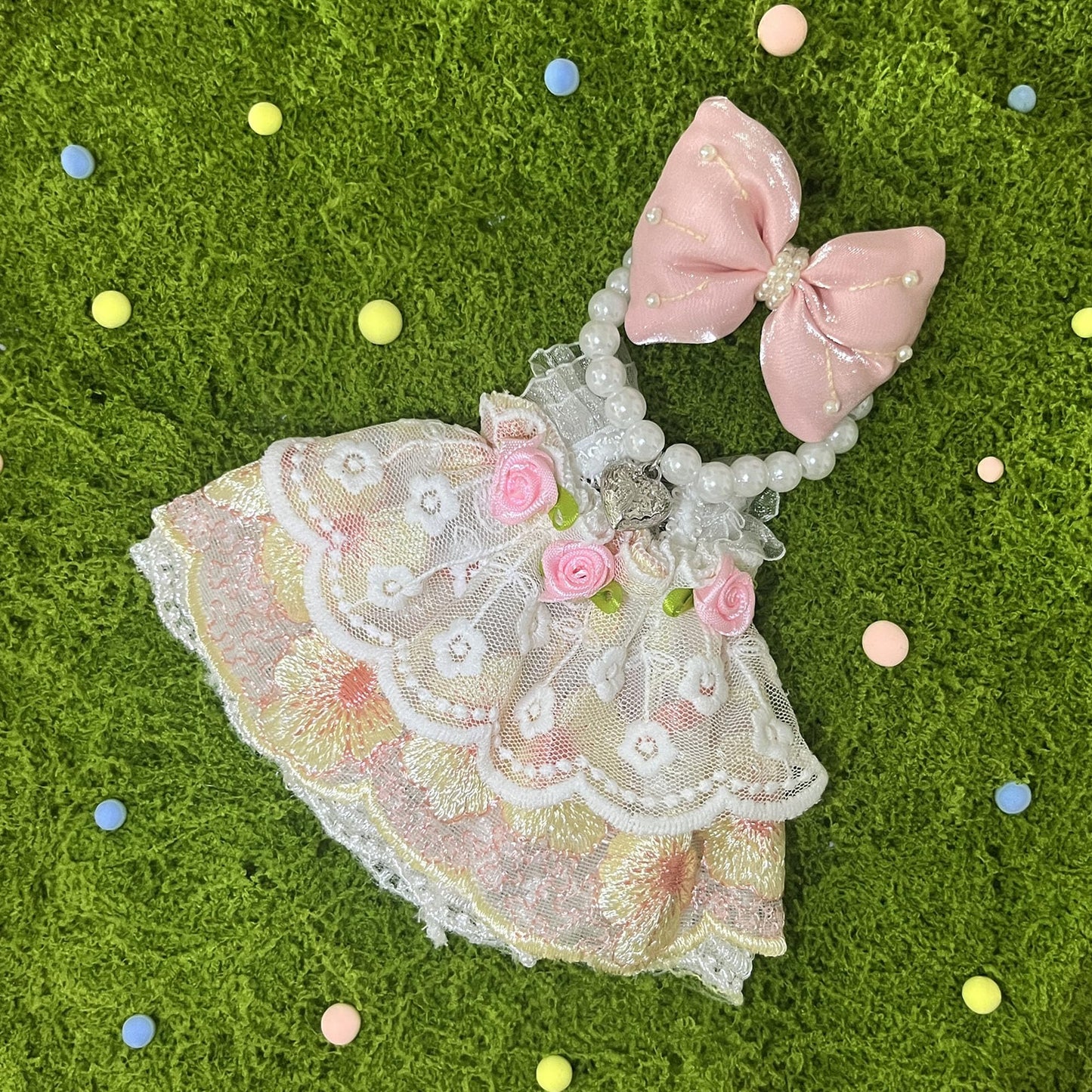 17cm Doll Clothes Set & Outfit Set for 17cm Dolls - enhanced Fashion Dresses with Accessories  elegant Chic Doll Clothing & Style Bundle Pearl Pink