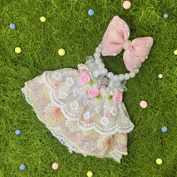 17cm Doll Clothes Set & Outfit Set for 17cm Dolls - enhanced Fashion Dresses with Accessories  elegant Chic Doll Clothing & Style Bundle Pearl Pink