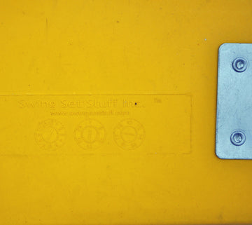 Swing Set Stuff Commercial Rubber Belt Seat with SSS Logo Sticker, Yellow