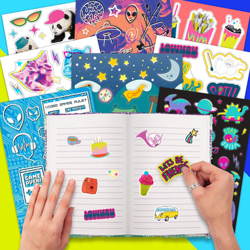 Fashion Angels 1000+ Mega Cool Stickers For Kids - Fun Craft Stickers For Scrapbooks, Planners, Gifts And Rewards, 40-Page Sticker Book For Kids Ages 6+ And Up