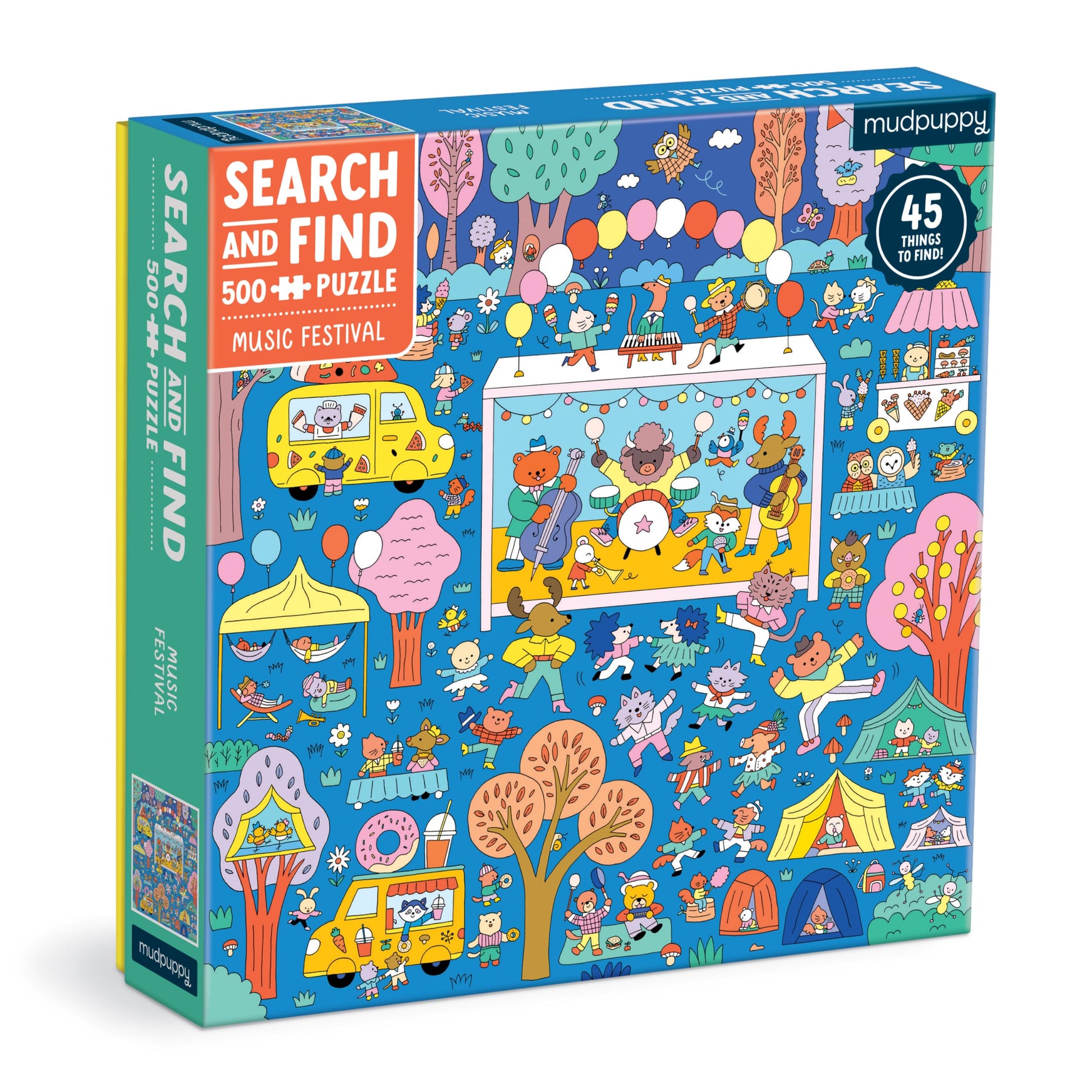Mudpuppy Music Festival 500 Piece Search and Find Family Puzzle