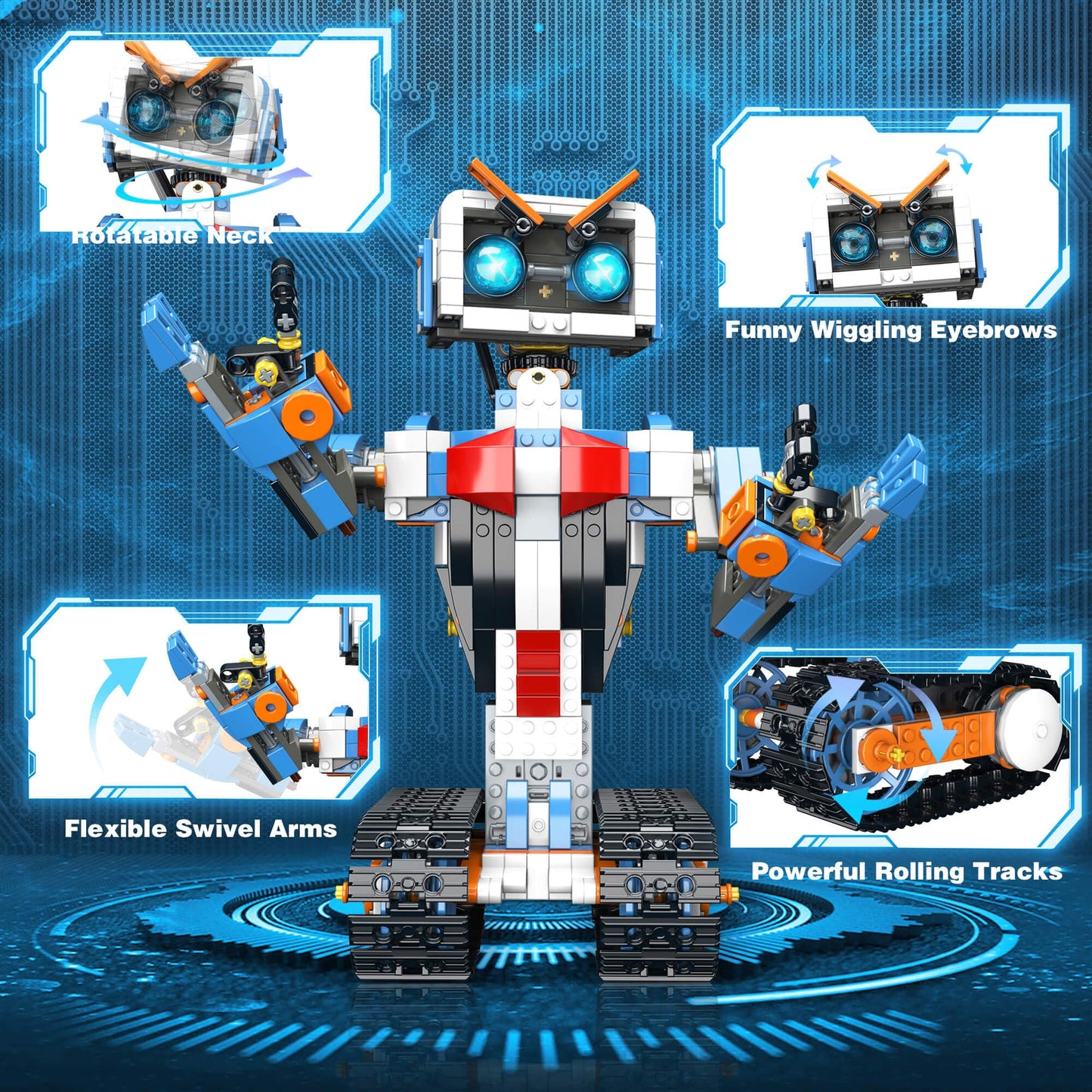 Robot Robotics For Kids Ages 8-12 Boys Girls With App & Remote Control, Stem Toys For Boys Age 8-12, Build Your Own Robot Stem B