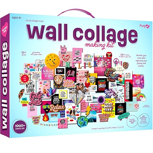 Pretty Me Wall Collage Kit for Teens - Multi-Color, 66x42 Inches, Paper Crafts for Bedroom Decor, Perfect Gift for Ages 11-16