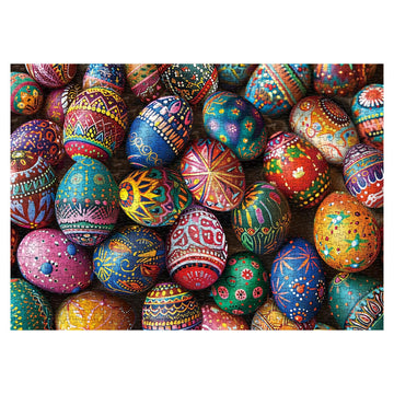 Bboldin Easter Egg Puzzles For Adults 1000 Piece, Colorful Painted Easter Egg Jigsaw Puzzle, Color Funny Egg Puzzles