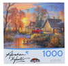 RoseArt 1000 Piece Jigsaw Puzzle - Abraham Hunter Autumn Mist - Multi-colored Paper Puzzle for Adults, Model 6400ZZP