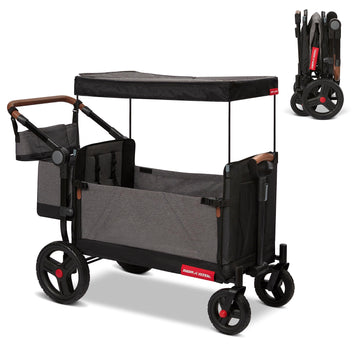 Radio Flyer Atlas Stroll N Wagon, Folding Wagon For 1+ Years - Gray