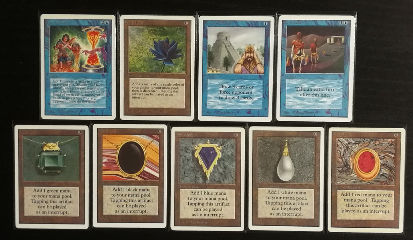 Mtg Magic Repack Power Packs - Black Lotus Ancestral Recall Time Walker Mox Sapphire Timetwister