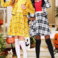Remimi Schoolgirls Costume Dress Halloween Yellow Plaid Dresses 13-14 Years
