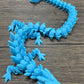 Munnygrubbers - Xl 26' Crystal Dragon Fidget Toy - Heavy Duty - 3D Printed Flexible Articulating Dragon Plastic Collectible Figurine - Surprise Egg Compatible - (Sky Blue Dragon)