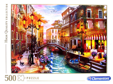 Clementoni - 35063 - Collection Puzzle For Children And Adults-Sunse Over Venice-500 Pieces