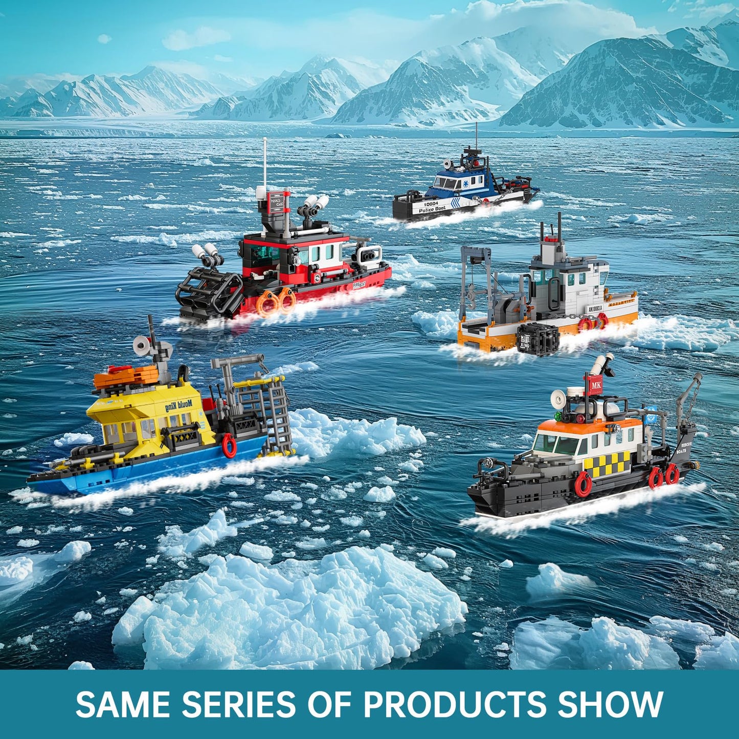 Mould King Ocean Explorer Ship Building Kits  City Boat Model  House Decor for Boys to Play  Block Set Compatible with Most Brands  Gift for 8 10 12 Years Old Kids and mature-themed 10134 (380 Pcs)