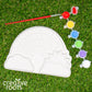 Creative Roots Paint Your Own Rainbow Stepping Stone Craft Kits For Kids, Ceramics To Paint, Ages 6+