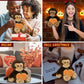 DolliBu Super Soft Brown Monkey Stuffed Animal with Cute Pumpkin Decor Cute Plush Monkey Animal for Fall  Halloween and Thanksgiving  Pumpkin Toy for Baby  Kids  mature-themeds 9 Inches