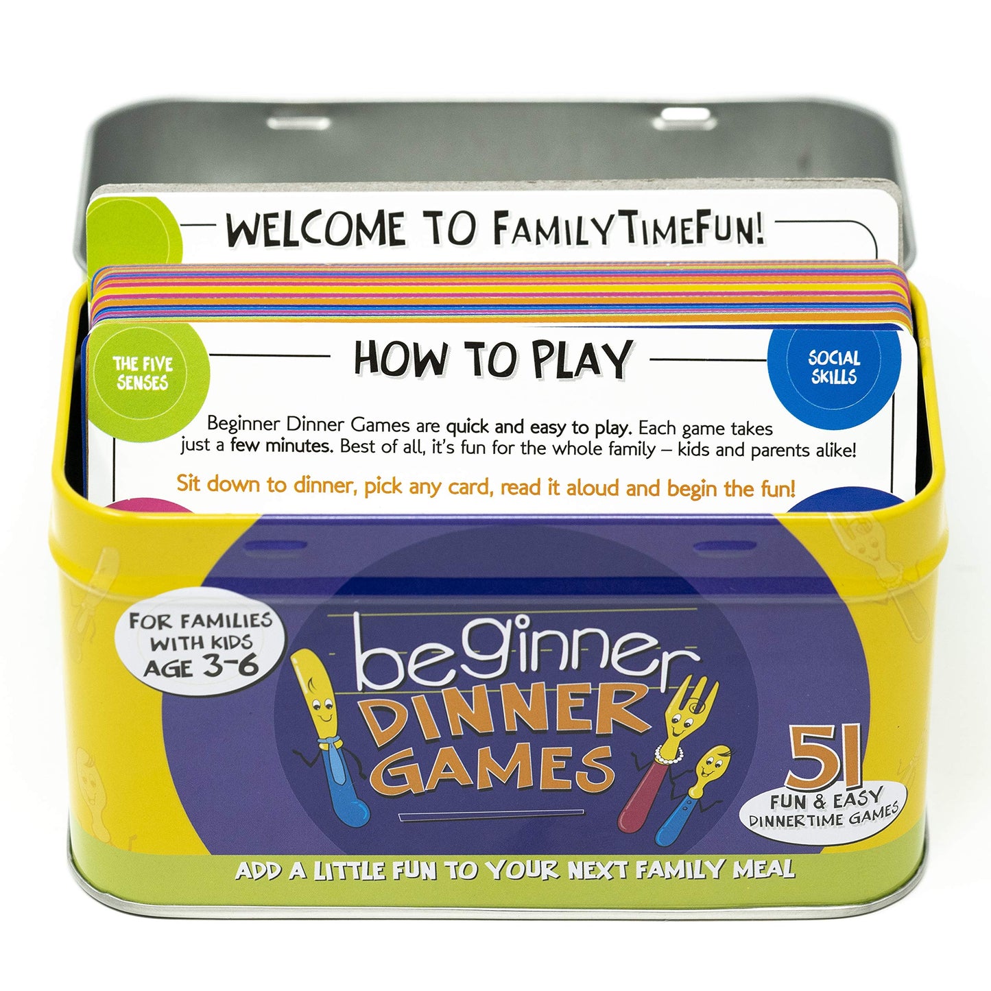 Continuum Games Beginner Dinner Games - Family Fun Cardstock Model FTF 2