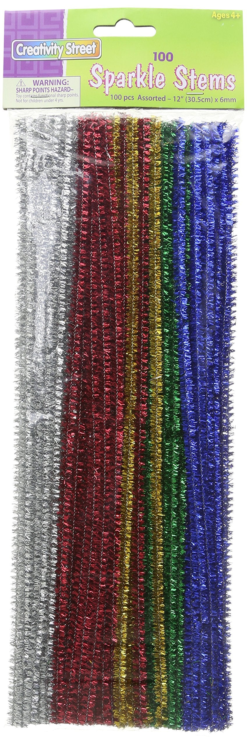 Chenille Kraft AC7116-01DI Sparkle Stems (Pack of 100)