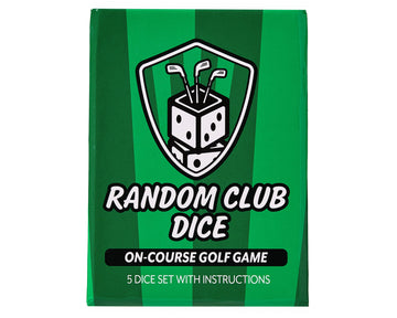 Random Club Dice On-Course Golf Dice Game - Fun Golf Dice Games Challenge for Golfers and Friends - Portable Dice Games On-Cours