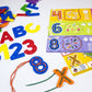 Miniland Educational - Activity 123 Abc Alphabet Number Lacing Set For Kids
