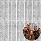 10 Pack Foil Curtain Backdrop Silver Metallic Tinsel Foil Fringe Curtains Photo Booth Props for Birthday Wedding Engagement Baby