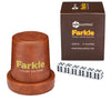 RNK Gaming Farkle Travel Luxury Edition Game - Brown PU Leather Dice Cup