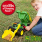 John Deere 18 2-N-1 Dig Rig Toy Dump Truck and Front Loader with Lights, Sound and Motor with Dual Joystick Controllers, Extra L