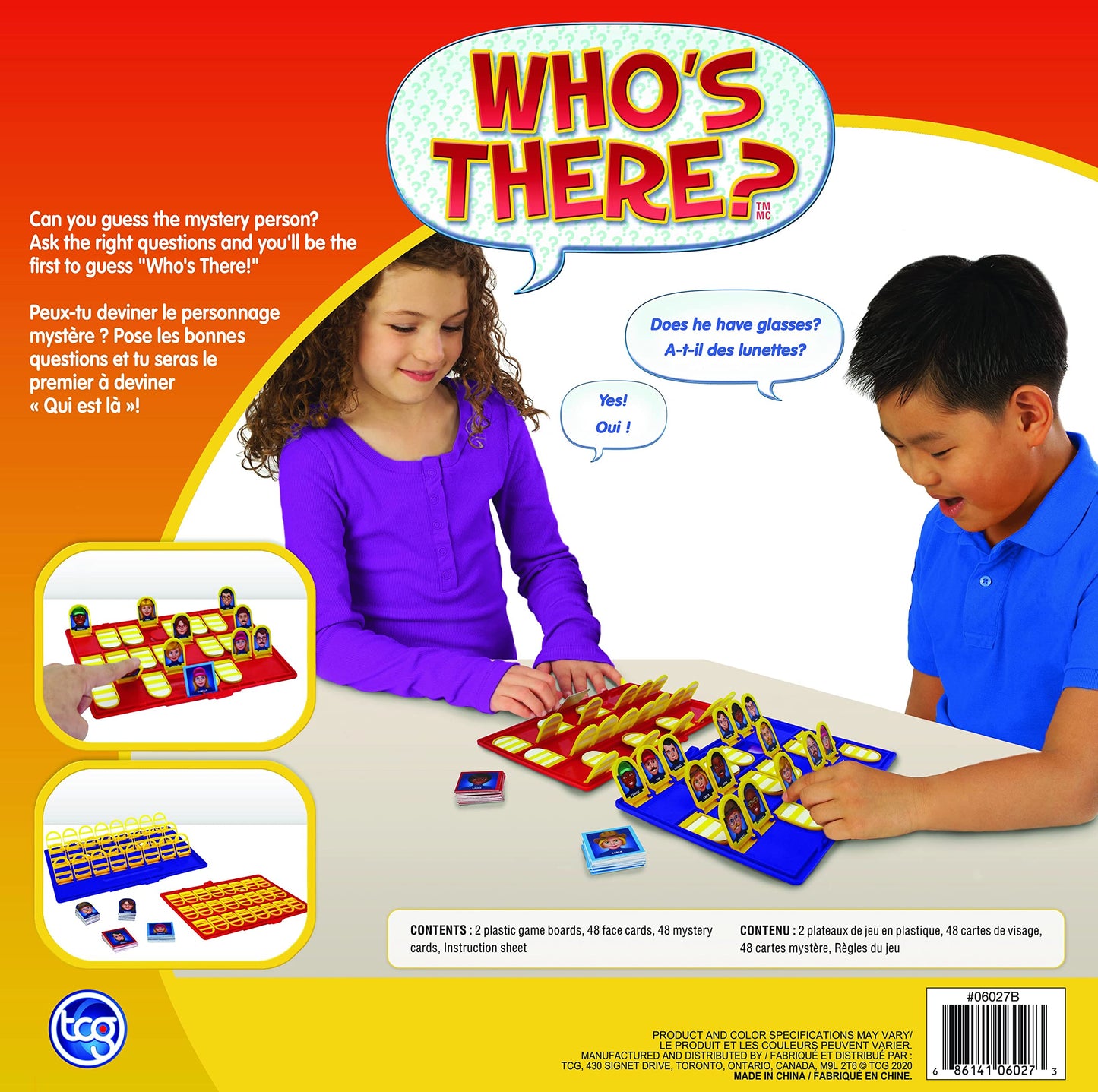 Family Games - Who'S There - Be The First To Guess Your Opponent! Great Gift For Boys And Girls!
