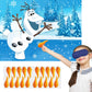 Hrency Pin The Nose on The Olaf Game for Kids Christmas Party Game for Kids Olaf Pin Game with Reusable 24Pcs Nose Stickers Birt