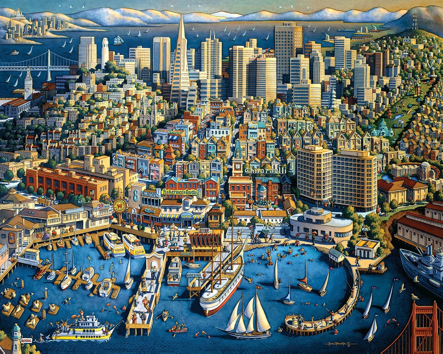 Dowdle Jigsaw Puzzle - San Francisco - 1000 Piece