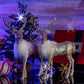 Ornativity Gold Glitter Christmas Reindeer - Xmas Holiday Party Deer Figurine Statues Dinner Tabletop Decorations Centerpiece Ma